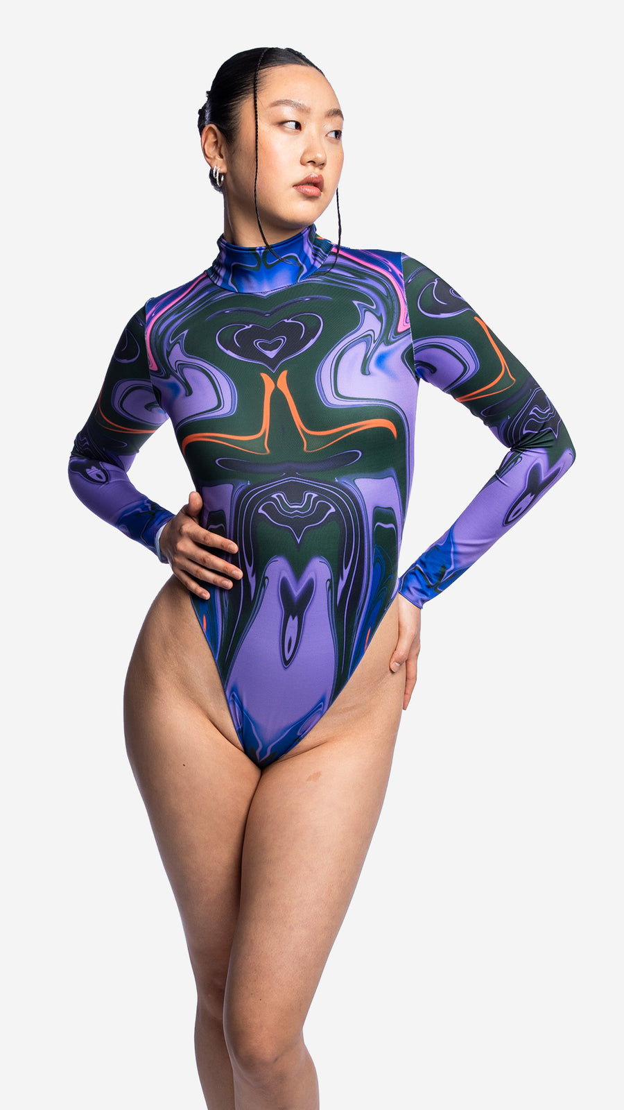 Longsleeve turtleneck swimsuit